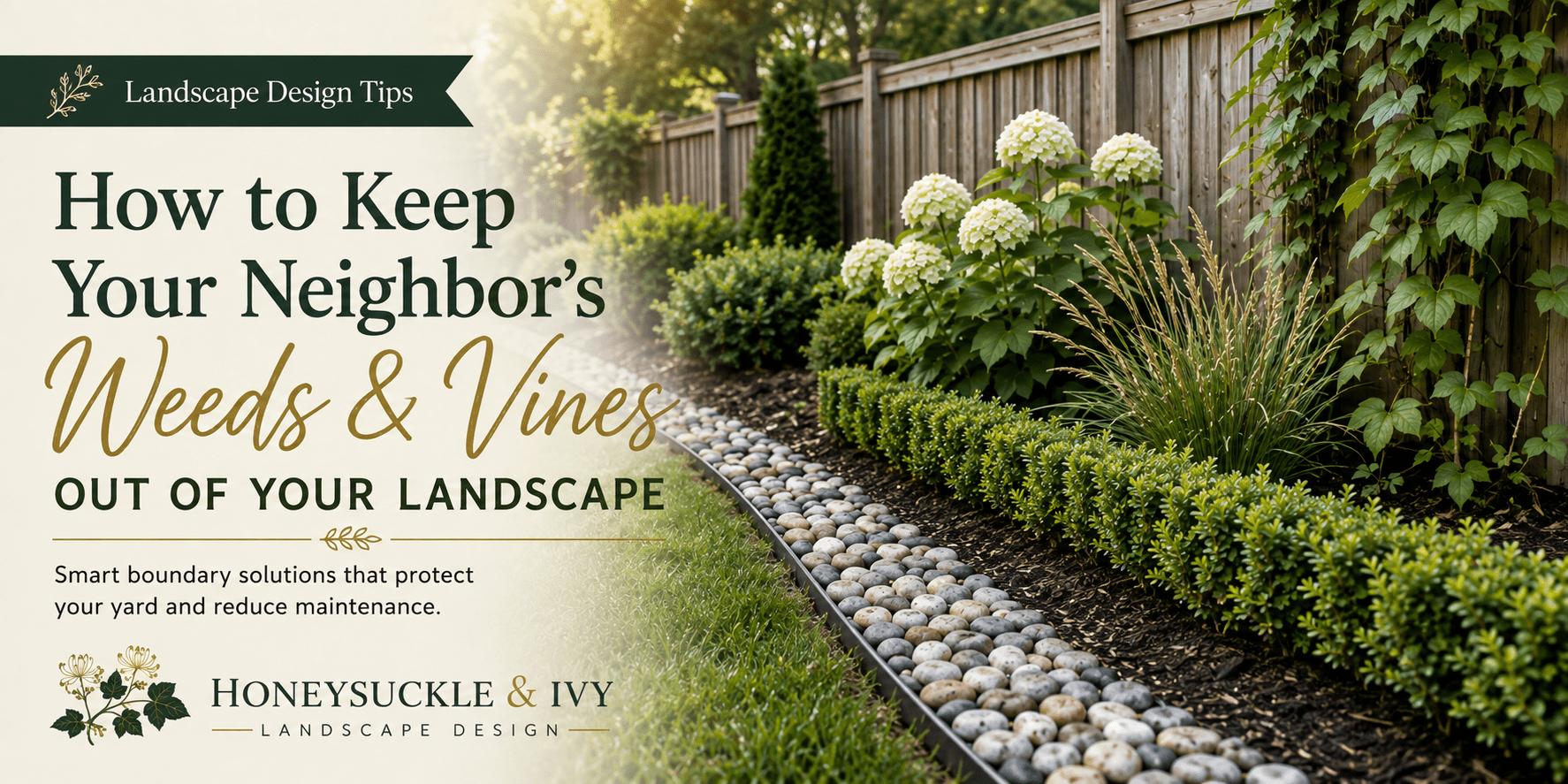 How to Keep Your Neighbor’s Weeds and Vines Out of Your Landscape: Smart Boundary Solutions That Work